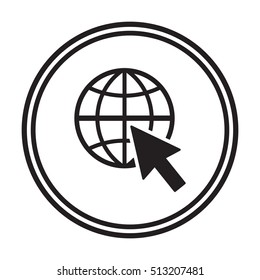 Website  icon, vector. Flat design.