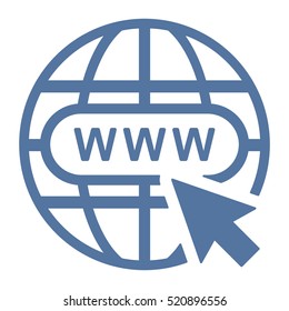 Website Icon Vector flat design style
