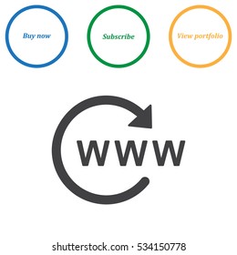Website Icon Vector flat design style