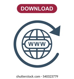 Website Icon Vector flat design style