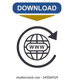 Website Icon Vector flat design style