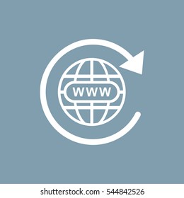 Website Icon Vector flat design style