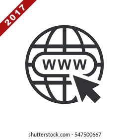 Website Icon Vector flat design style