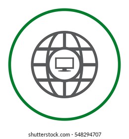 Website Icon Vector flat design style