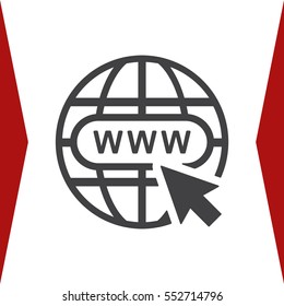 Website Icon Vector flat design style