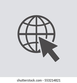 Website icon, vector. Flat design.