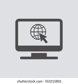 Website icon, vector. Flat design.