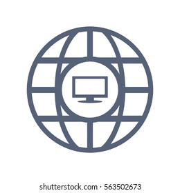 Website Icon Vector flat design style