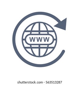 Website Icon Vector flat design style