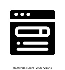 website icon. vector glyph icon for your website, mobile, presentation, and logo design.