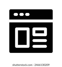 website icon. vector glyph icon for your website, mobile, presentation, and logo design.