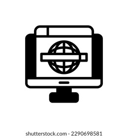 Website icon in vector. Illustration