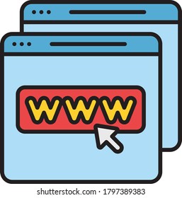 Website icon vector illustration design