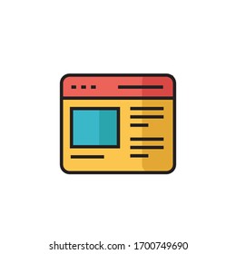 website icon vector illustration filled outline style design. isolated on white background