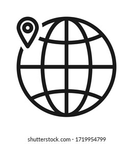 Website icon. Website vector illustration. Internet world symbol isolated on white