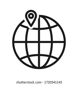 Website icon. Website vector illustration. Internet world symbol isolated on white