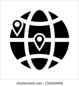 Website icon. Website vector illustration. Internet world symbol isolated on white background
