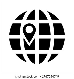 Website icon. Website vector illustration. Internet world symbol isolated on white background
