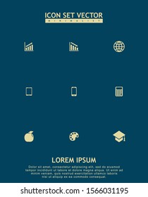 Website icon vector isolated on background.