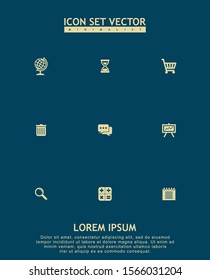 Website icon vector isolated on background.