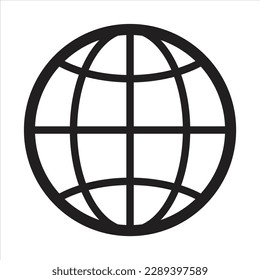 Icono de sitio web. ilustración de línea vectorial