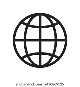 Website icon vector. Planet earth icon symbol illustration .eps 10