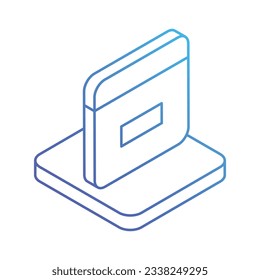 Icono de sitio web, ilustración de material vectorial.