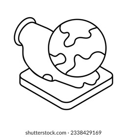 Website Icon, vector stock illustration.