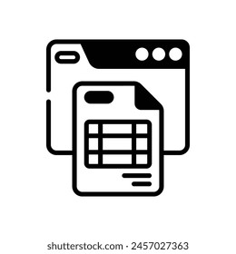 Website-Symbol Vektorgrafik Stock-Illustration