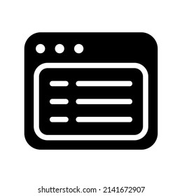 Design-Illustration des Website-Symbols für Vektorsymbole