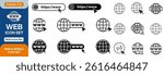 Website Icon. Vector www icon