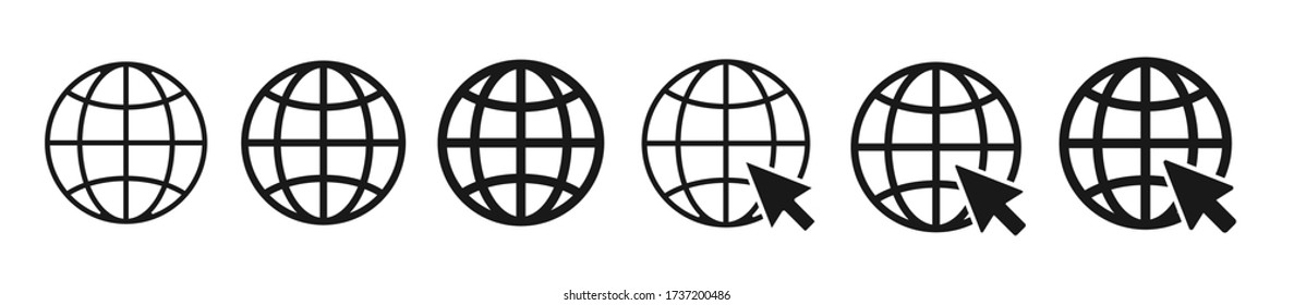 Website Icon. Vector www icon