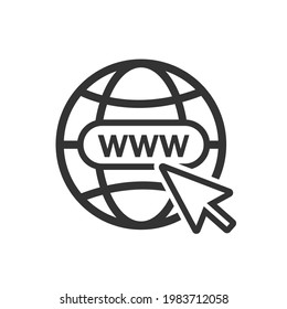 Website-Symbol. Vektorsymbol