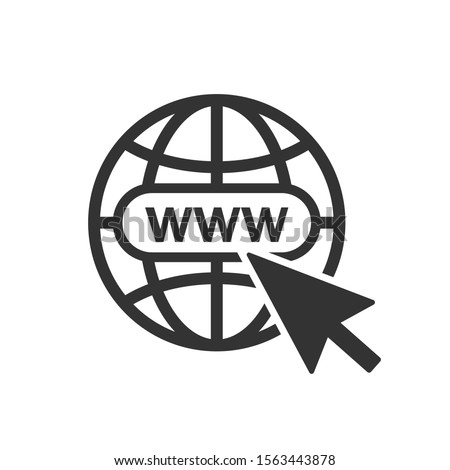 Website Icon. Vector www icon