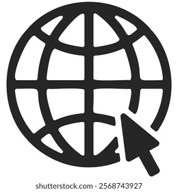 Website Icon. Vector www icon isolated on transparent background. Visit website vectot icon. Go to our website sign