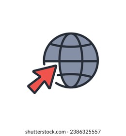 website icon. vector.Editable stroke.linear style sign for use web design,logo.Symbol illustration.