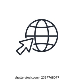 website icon. vector.Editable stroke.linear style sign for use web design,logo.Symbol illustration.
