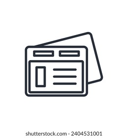 Website icon. vector.Editable stroke.linear style sign for use web design,logo.Symbol illustration.