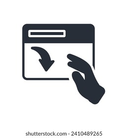 icono del sitio web. vector.Curso editable.Signo de estilo lineal para uso de diseño web,logotipo.Ilustración de símbolo.