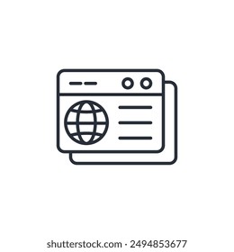 website icon. vector.Editable stroke.linear style sign for use web design,logo.Symbol illustration.