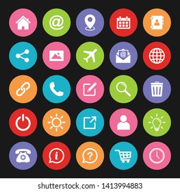 Website icon, Web icon Set symbol vector
