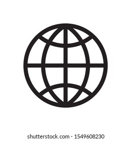 website icon. World vector that marks the website of the internet.