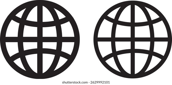 Website icon. world web icon www earth globe icons vactor for illustration,
