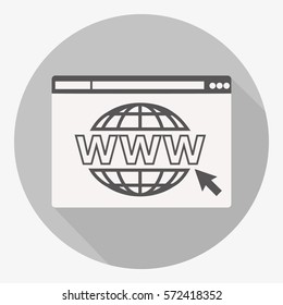 Website icon. www address
