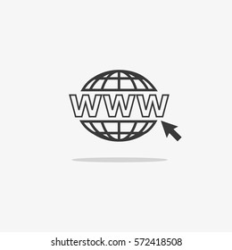 Website icon. www address