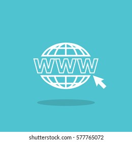 Website icon. www address