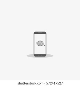 Website icon. www address. Device