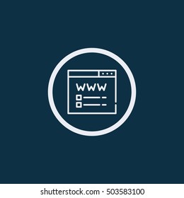 Website Icon.domain icon.web icon.Vector