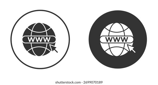 Sammlung von Webseiten-Symbolen. Gefüllte flache Symbole