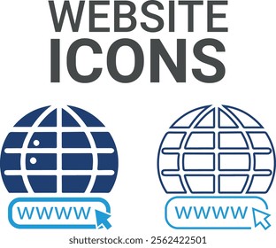 Website icons. Containing speak, phone, mail, contact, chat, website, satellite, radio, antenna, message and more. Solid icons collection, vector illustration.